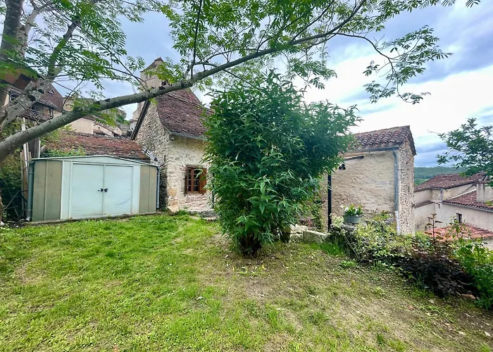 Maison Coeur De St-Cirq-Lapopie Charme Jardin Clim